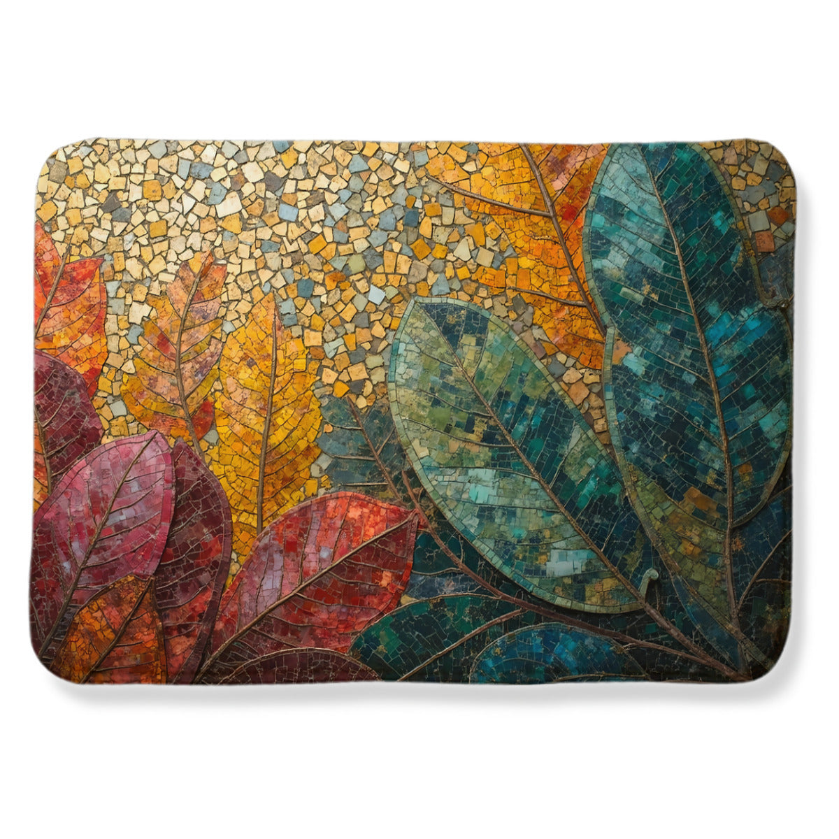 Autumn Mosaic Leaf Area Rug - Area Rug - VibVie
