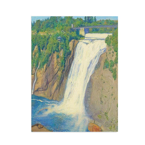"Chutes Montmorency" en Quebec - Kit de pintura con diamantes - Arte paisajístico DIY