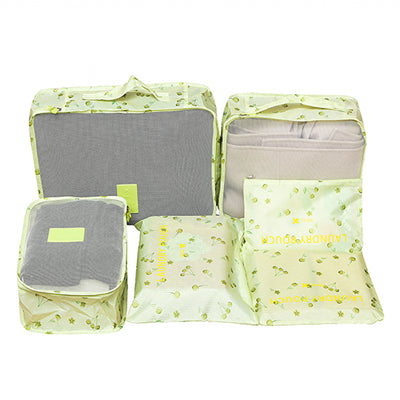6Pcs/set Packing Cube Travel Bags Portable Large Capacity Clothing Sorting Organizer Luggage Accessories Supplies Product -  - VibVie