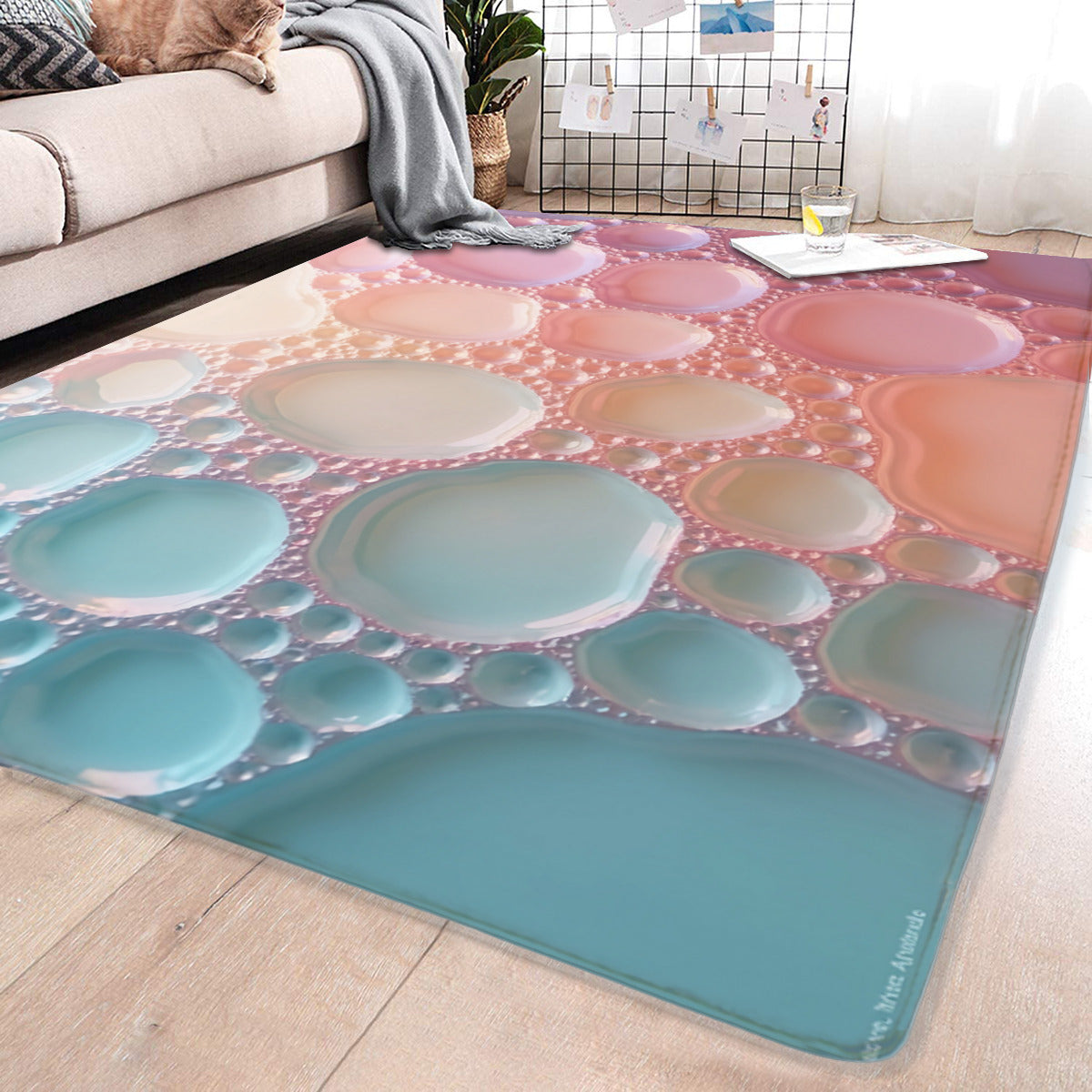 Bubble Pop Area Rug - Modern Abstract Living Room Rug - Area Rug - VibVie