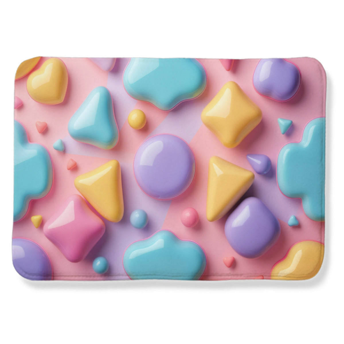 Candy Pop 3D Rug - Modern Pastel Playroom Area Rug - Area Rug - VibVie