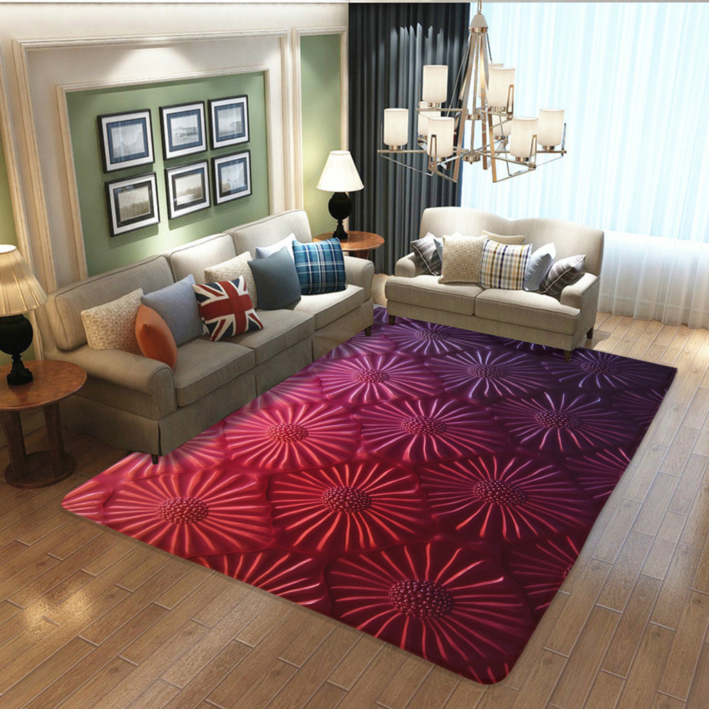 Crimson Bloom Radiance Area Rug - Area Rug - VibVie