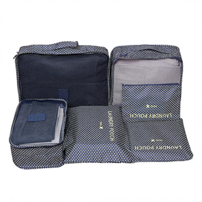 6Pcs/set Packing Cube Travel Bags Portable Large Capacity Clothing Sorting Organizer Luggage Accessories Supplies Product -  - VibVie