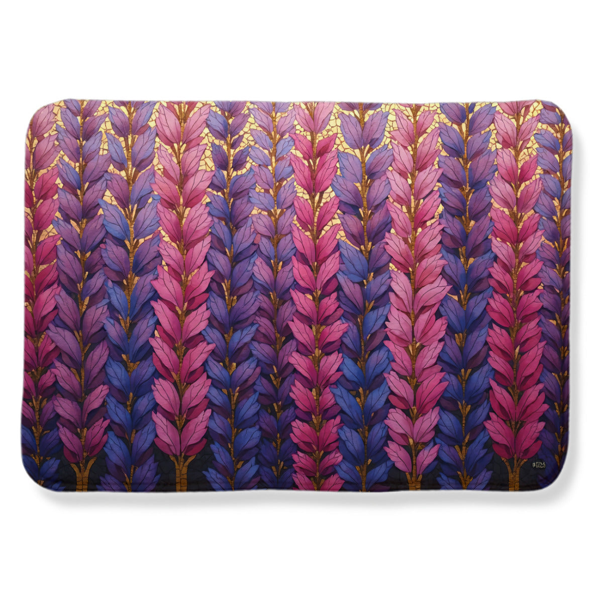 Amethyst Leaf Rug - Modern Botanical Area Rug - Area Rug - VibVie