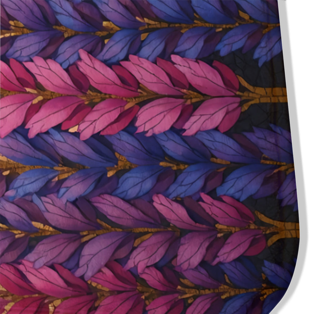 Amethyst Leaf Rug - Modern Botanical Area Rug - Area Rug - VibVie