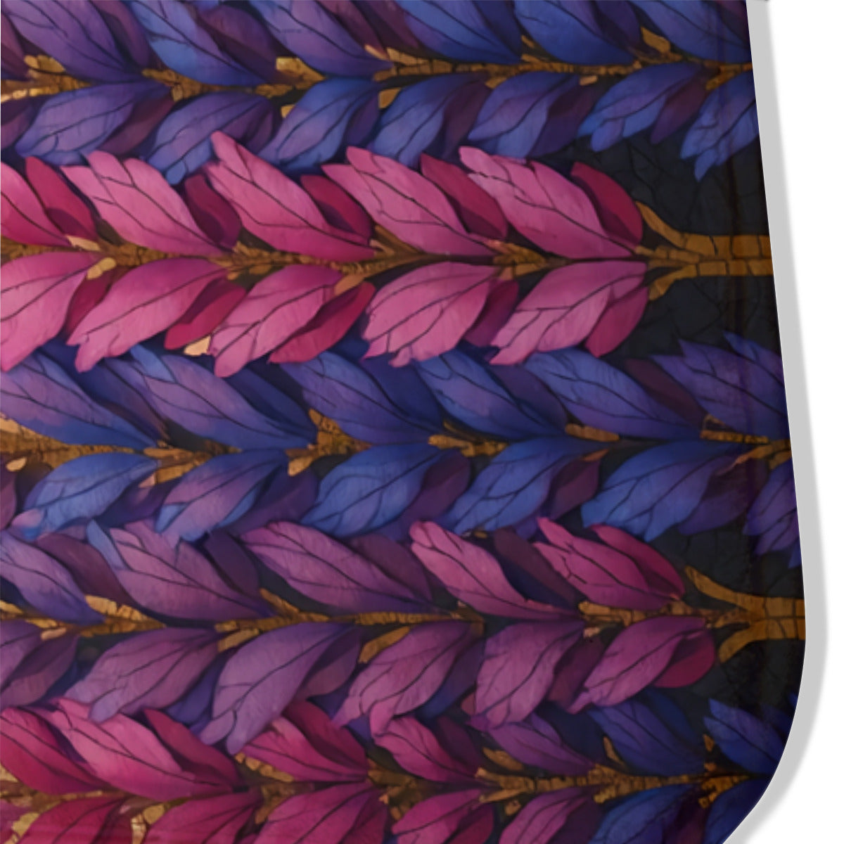 Amethyst Leaf Rug - Modern Botanical Area Rug - Area Rug - VibVie