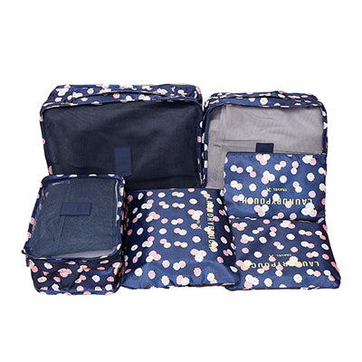 6Pcs/set Packing Cube Travel Bags Portable Large Capacity Clothing Sorting Organizer Luggage Accessories Supplies Product -  - VibVie