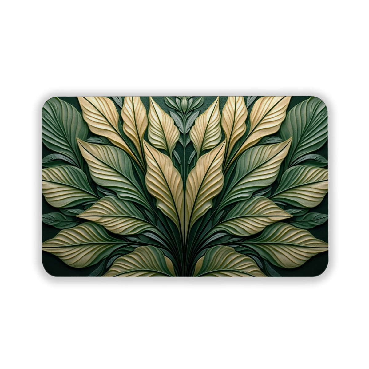 Tropical Leaf Entryway Mat - Area Rug - VibVie Rug