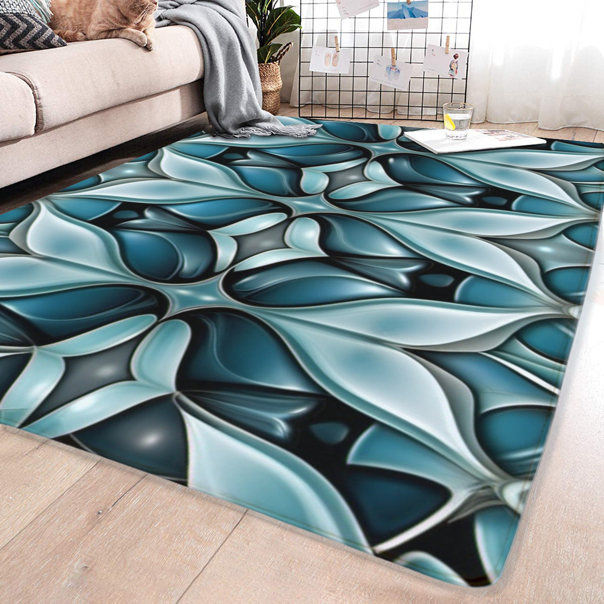 Crimson Bloom Radiance Area Rug - Area Rug - VibVie