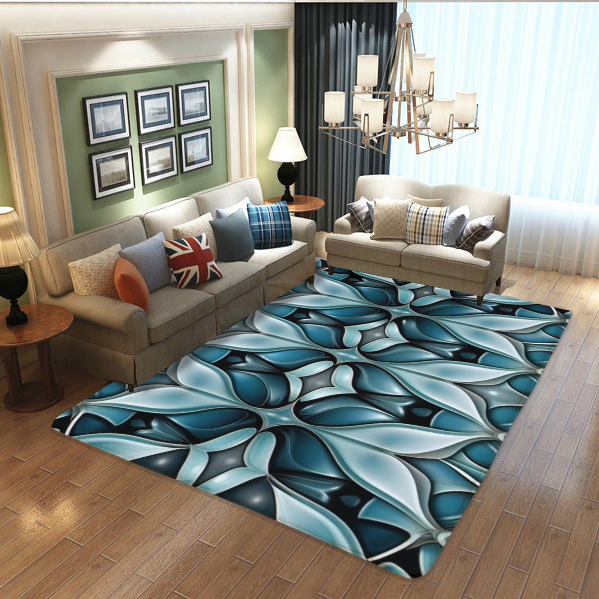 Crimson Bloom Radiance Area Rug - Area Rug - VibVie