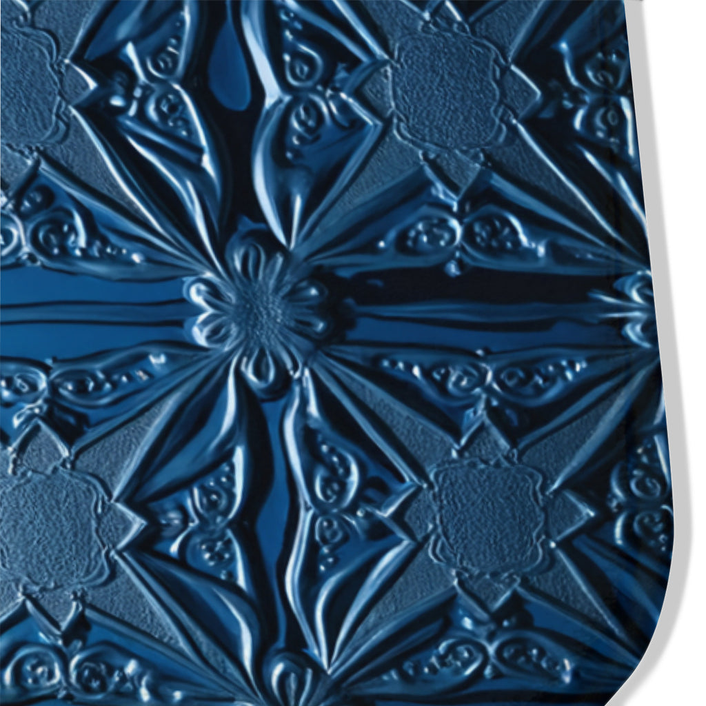 Azure Bloom Embossed Area Rug - Area Rug - VibVie