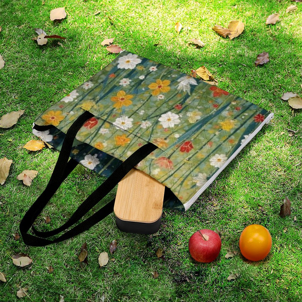 Wildflower Meadow Picnic Blanket Bag - Convertible Outdoor Mat
