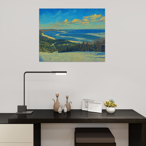 "Le Massif de Charlevoix" en Quebec - Kit de pintura por números - Arte paisajístico DIY