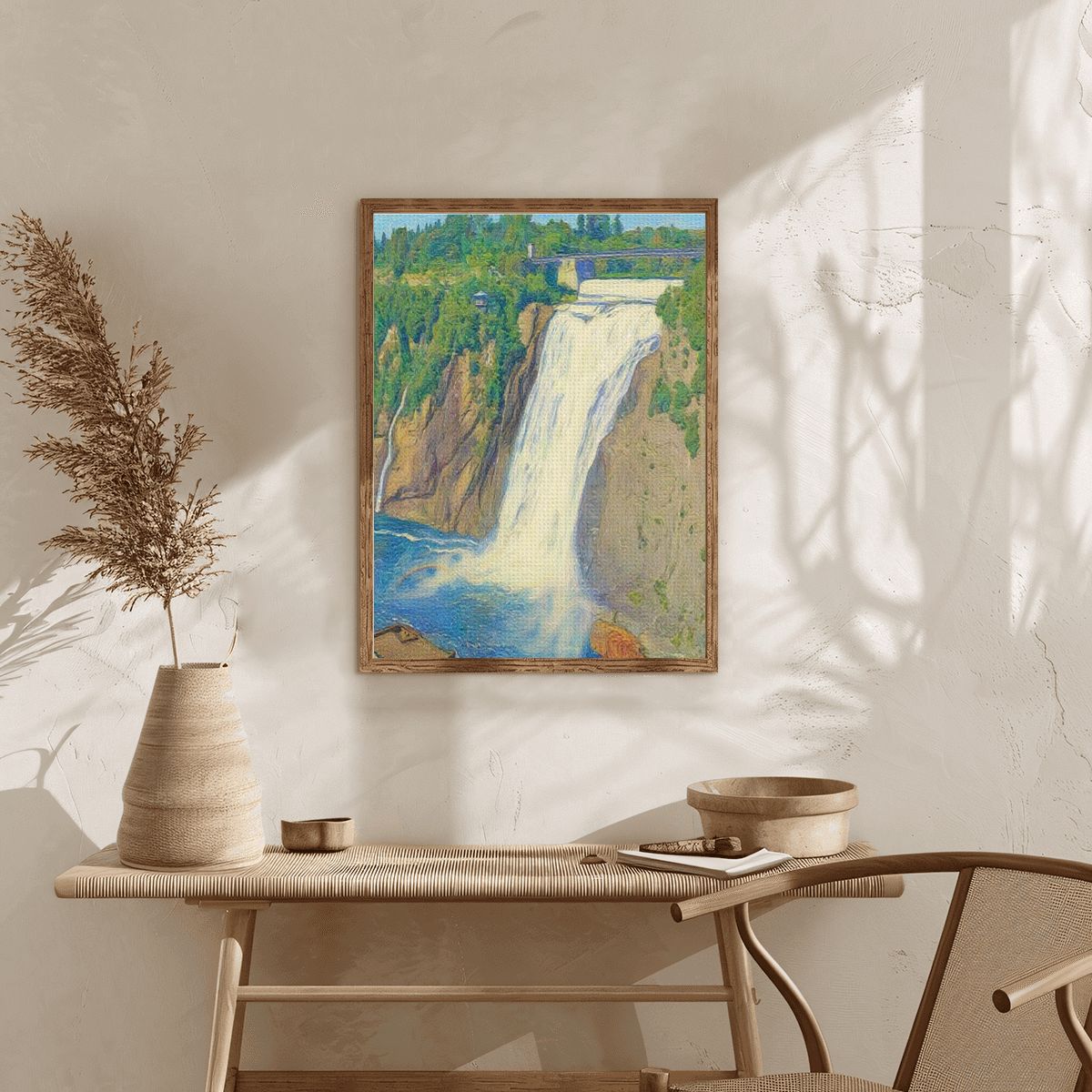 "Chutes Montmorency" in Québec - Paint by Diamonds Kit - DIY Landscape Art - Wall Art - VibVie