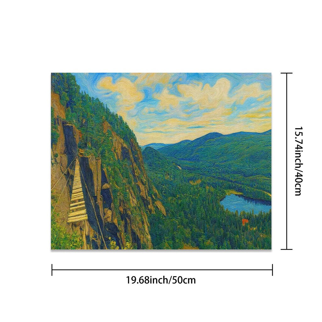 Charlevoix Palisades Paint by Numbers Kit - DIY Landscape Art - Art & Craft - VibVie Paint By Numbers