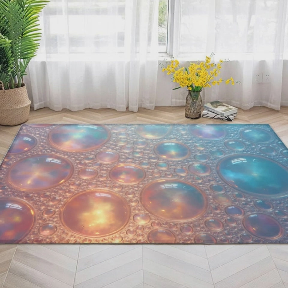 Alfombra orbe iridiscente